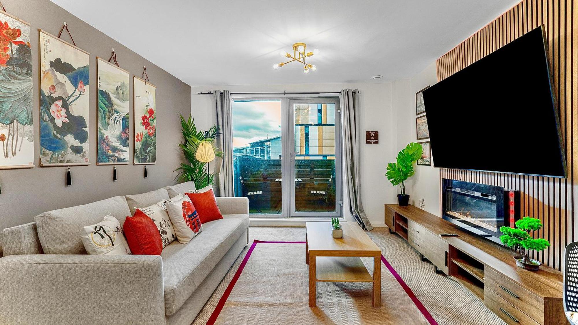 Japanese Suite 2Bed 2Bath, Free Park, Netfix, 75 Inch Tv, Games - City Centre- Maihom Birmingham Luaran gambar
