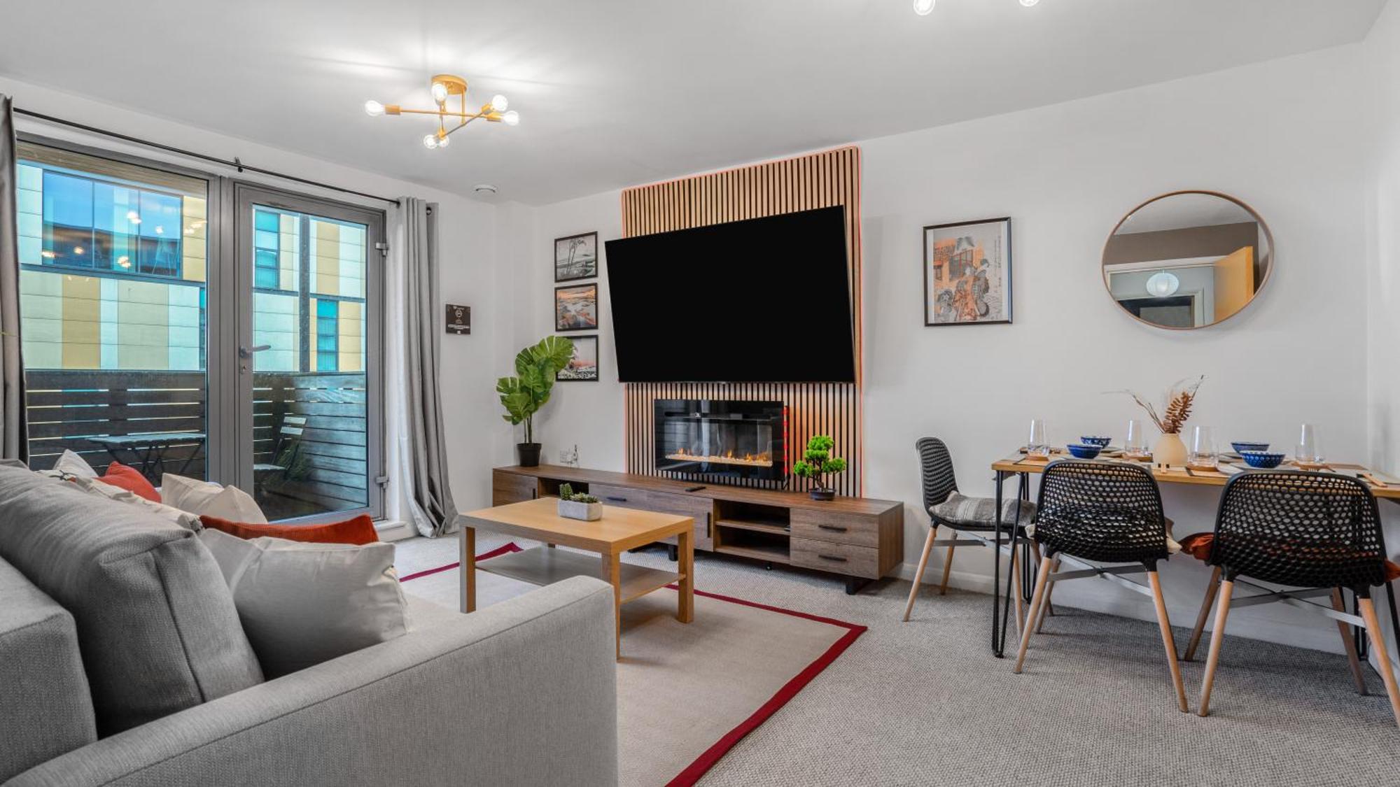 Japanese Suite 2Bed 2Bath, Free Park, Netfix, 75 Inch Tv, Games - City Centre- Maihom Birmingham Luaran gambar